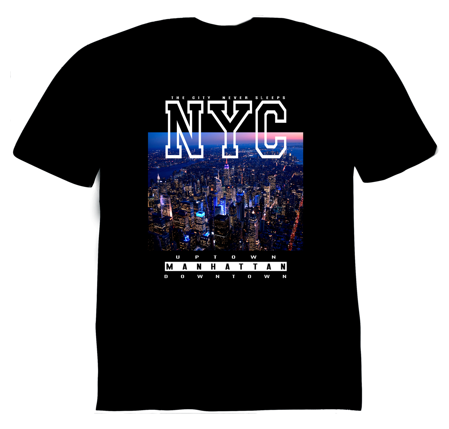 Black Skyline NYC T-Shirt