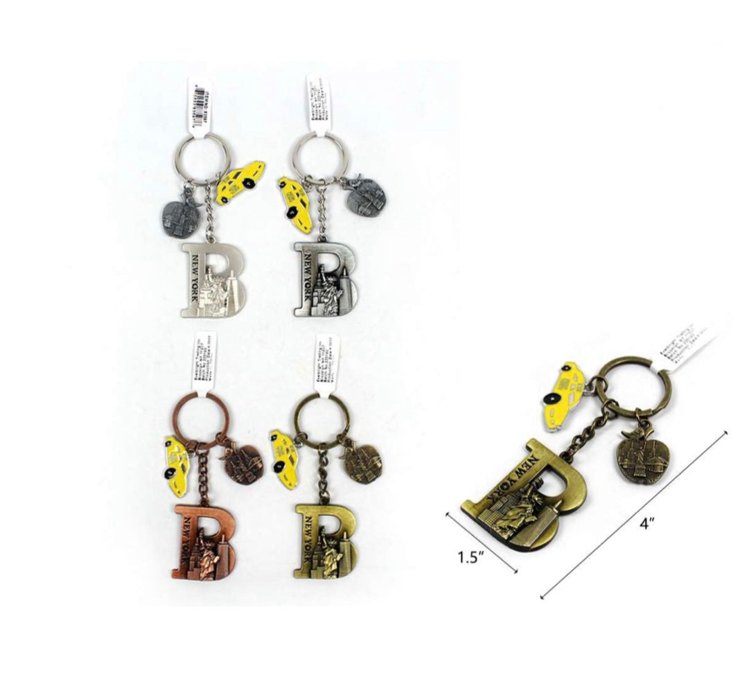 New york souvenir letter B Keychain
