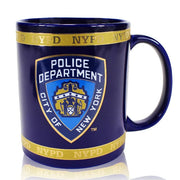 NYPD Mug Navy & Gold Lip