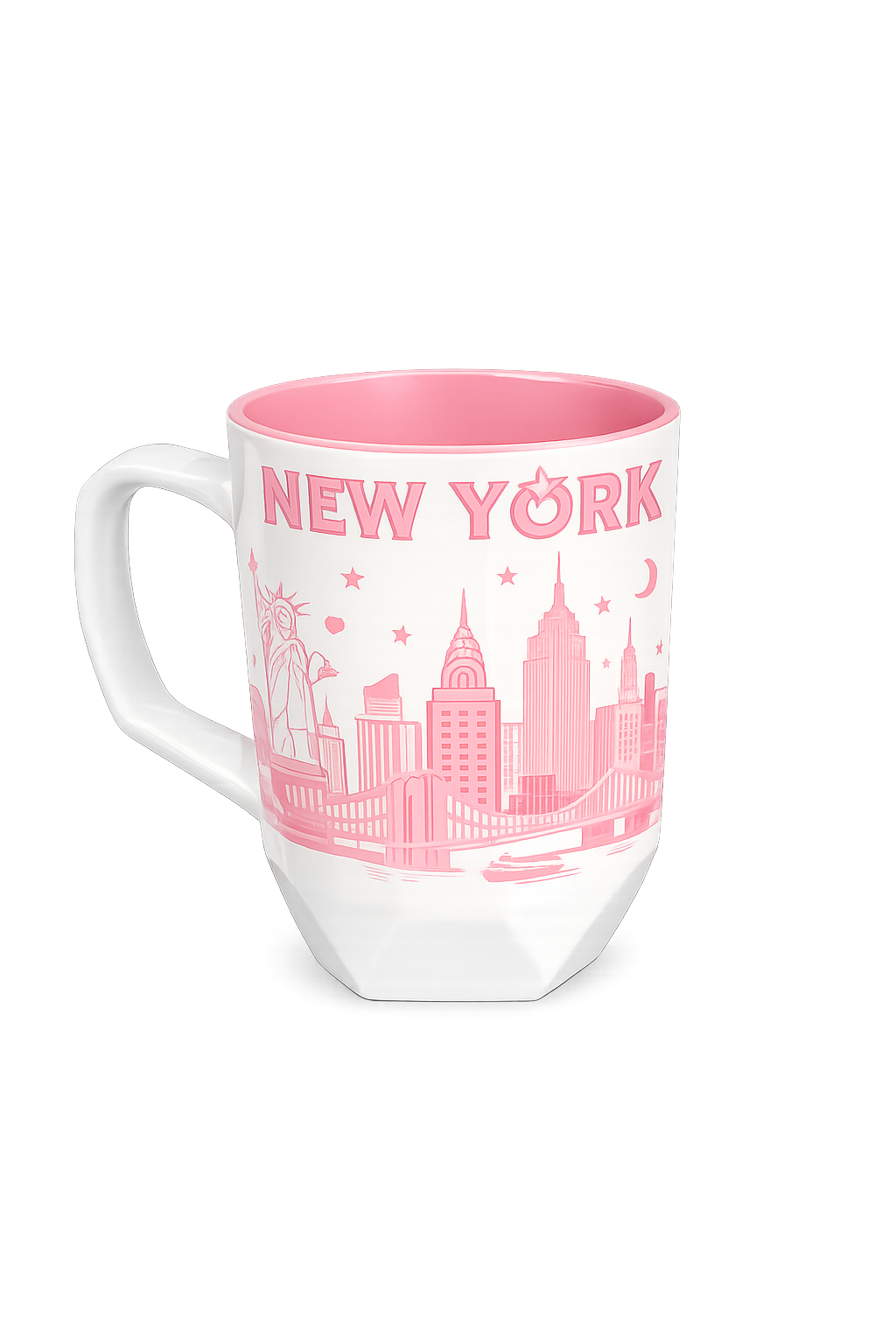 Skyline Pink Geometric Mug