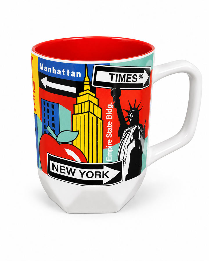 Time Square Geometric Mug