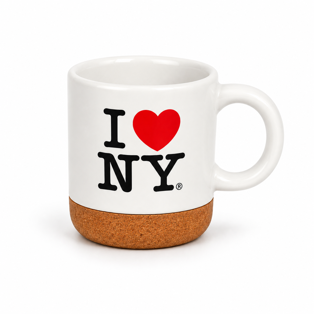 ILNY Mini Mug CorkBase White