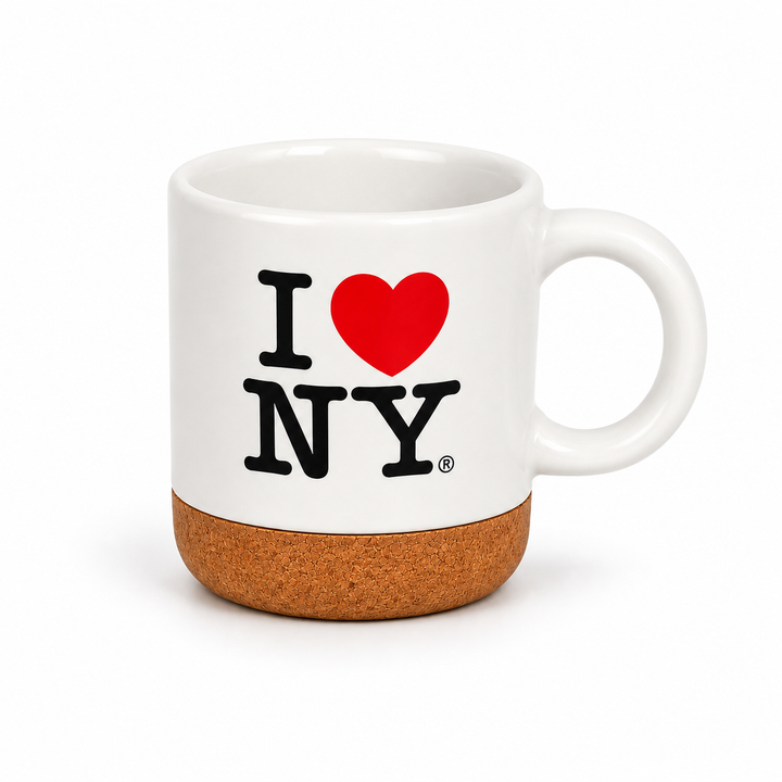 ILNY Mini Mug CorkBase White