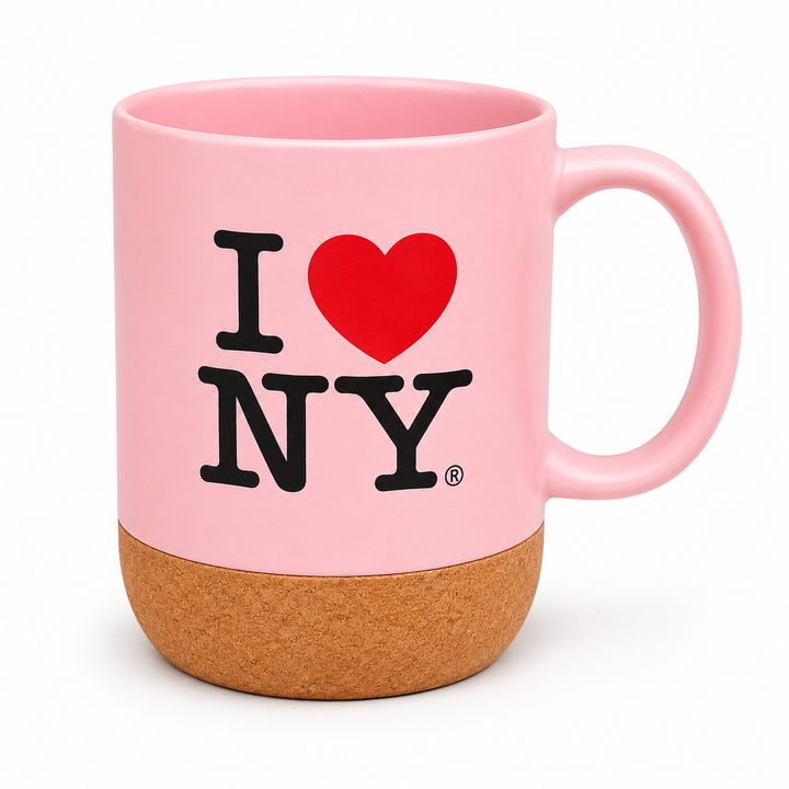 ILNY Mug CorkBase Pink