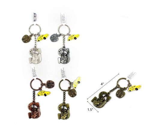 New york souvenir letter S Keychain