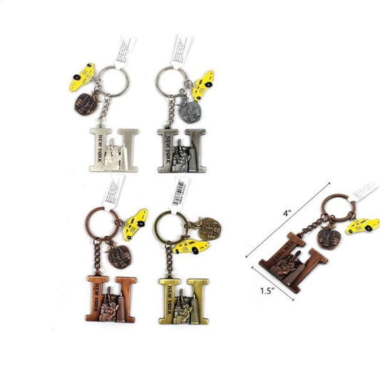 New york souvenir letter H Keychain