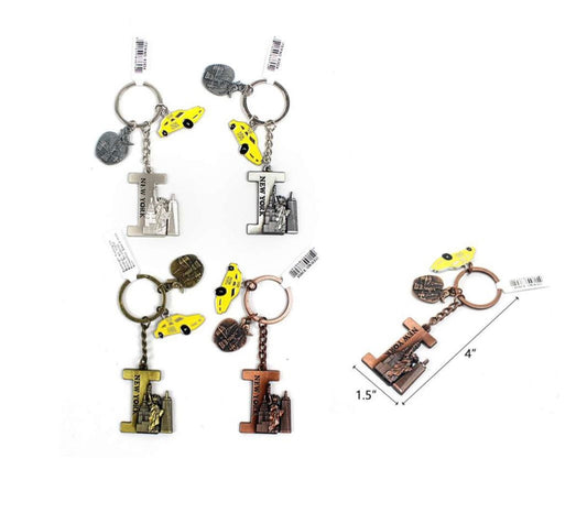 New york souvenir letter I Keychain