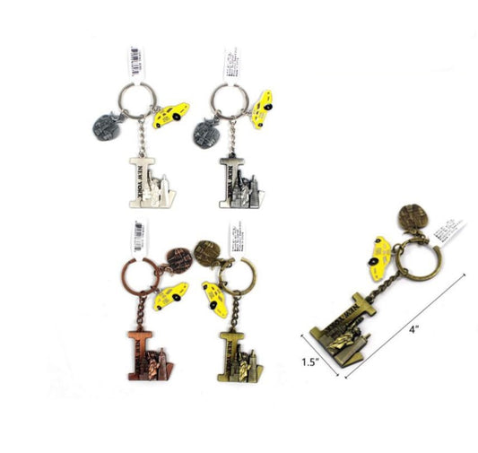 New york souvenir letter L Keychain