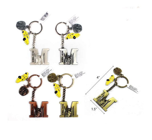 New york souvenir letter M Keychain