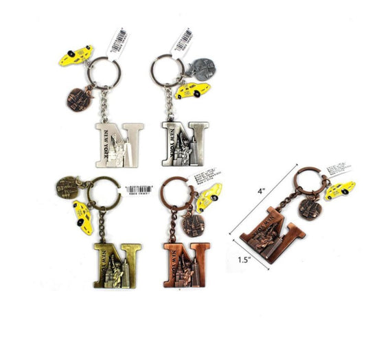 New york souvenir letter N Keychain